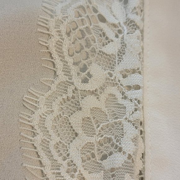 FOREVER 21 White Sheer Halter Cropped Blouse Sleeveless Halter Top Size S - Picture 9 of 12